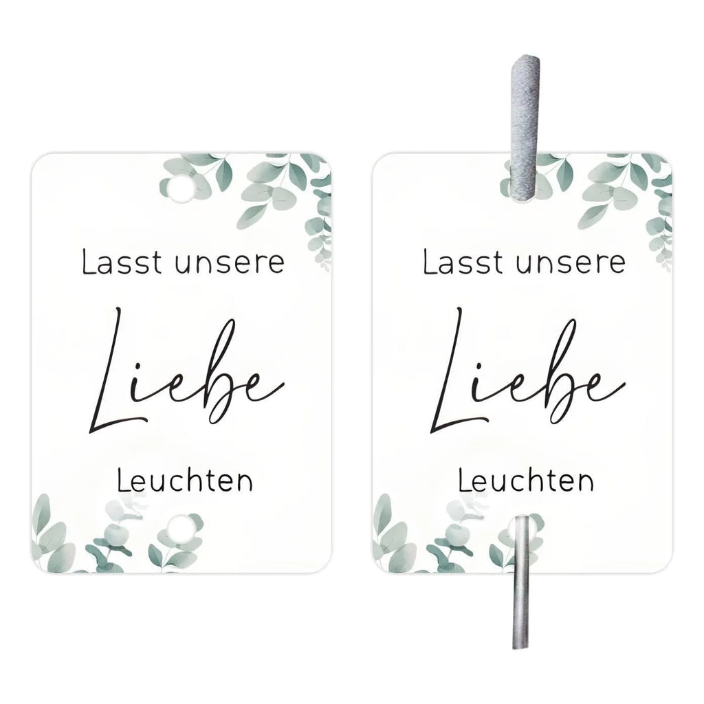 Fireworks 'I Make Love Sparkling' decorative labels on white card paper for celebration stationery