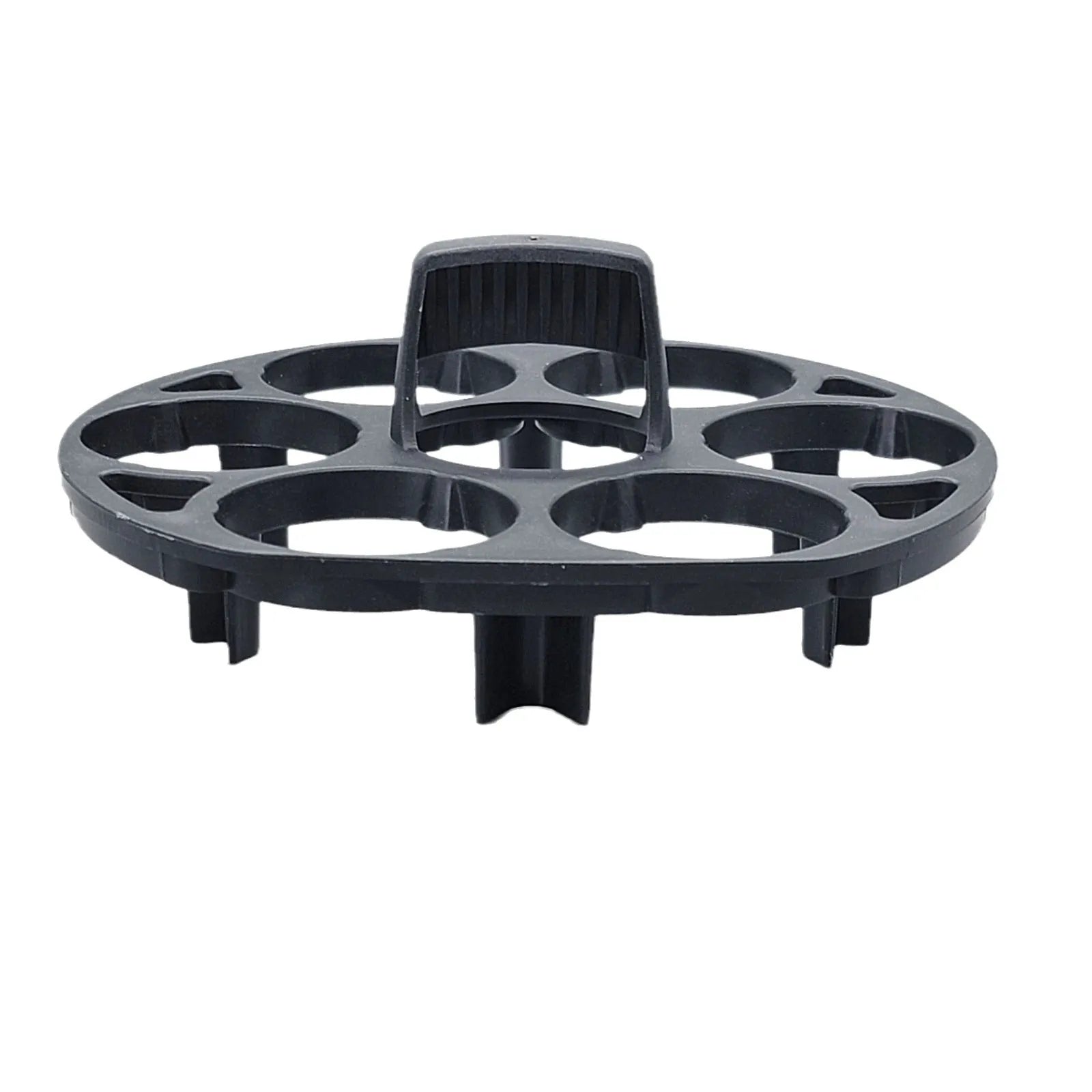 Black plastic egg holder cooking basket with modern design for kitchen organisation