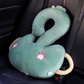 Cartoon animal hug pillow with question mark designs measuring 65x65cm