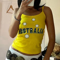 Slim fit women's t-shirt with geometric letter street print in milk silk fabric