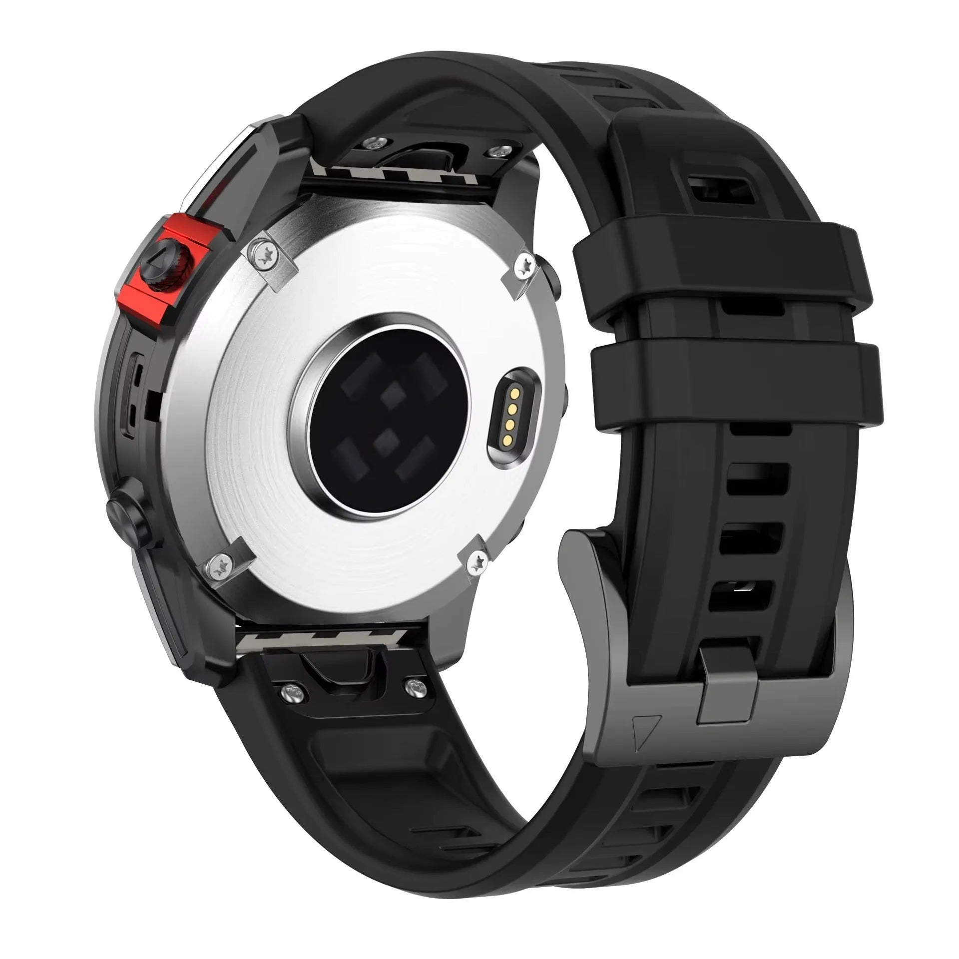 Jiaming Fenix7 silicone quick release watchband in multiple colours showing the strap and buckle.