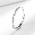 Women's geometric open mouth ring with diamond tail design in electroplated gold finish