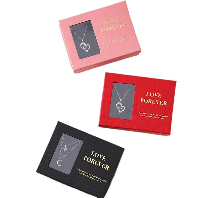 Korean style gift box with six red soap roses and a drawstring bag for Valentine's Day presents