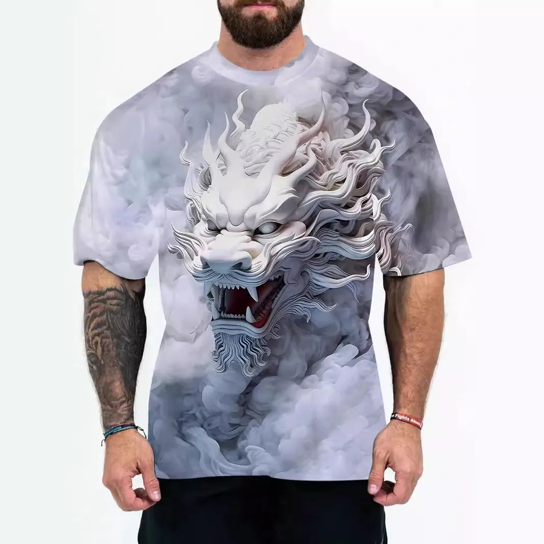 Men's loose fit short sleeve t-shirt in a casual pullover style.