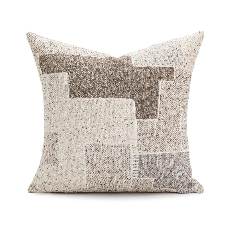 45cm square cotton sofa cushion in solid colour with clean edges for living room or bedroom