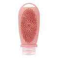 Silicone bath brush storage bottle in various colours with 100ml capacity for bathroom organisation