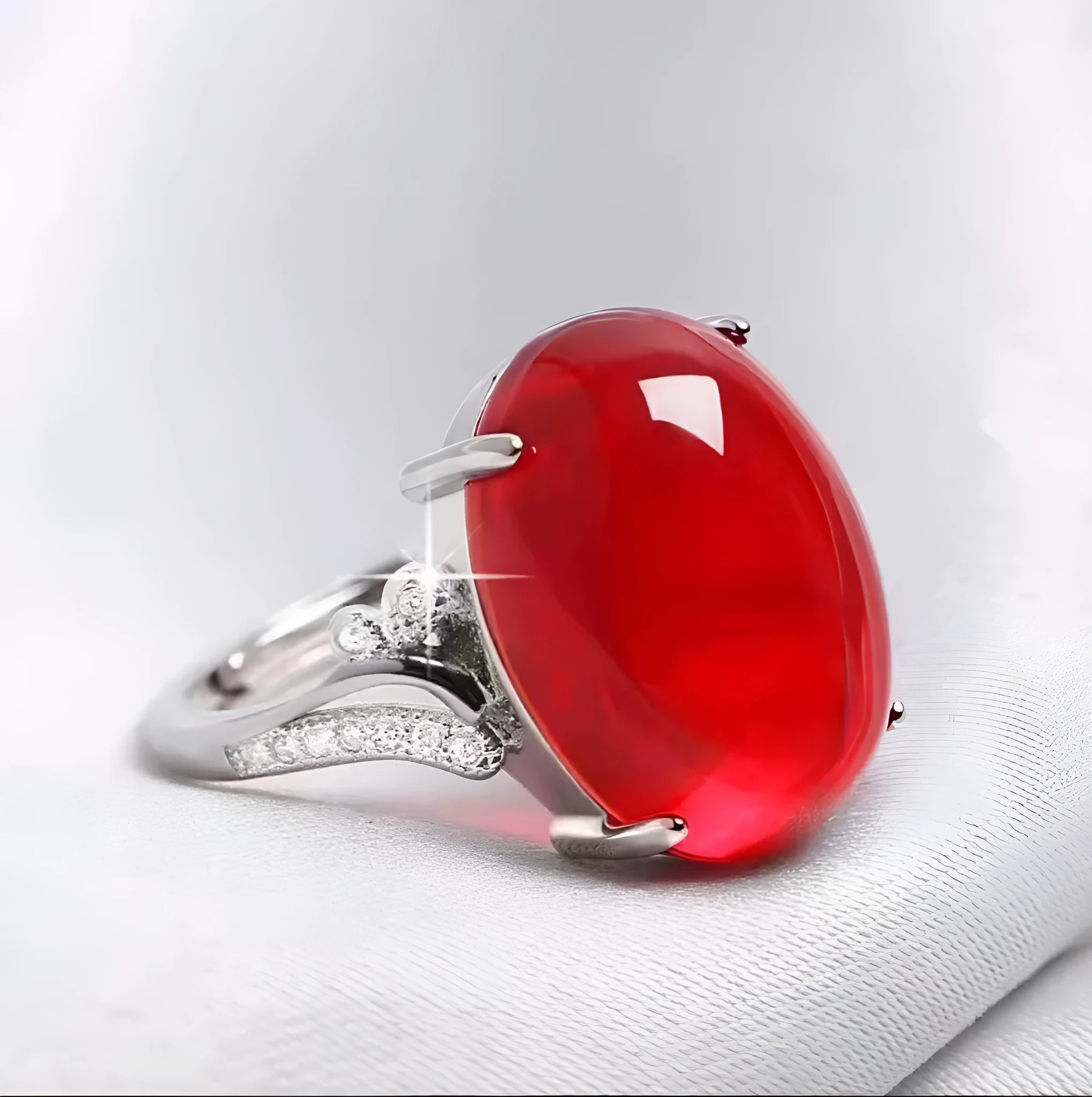 Adjustable geometric ethnic style alloy ring with natural sapphire stones in multiple colour options