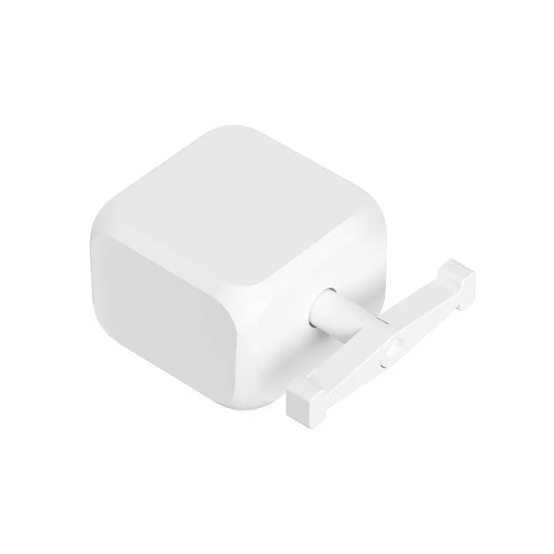 White Bluetooth finger robot remote control with dimensions 53mm by 29mm by 14mm.