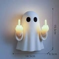 White ghost-shaped night lamp for Halloween decoration with modern design