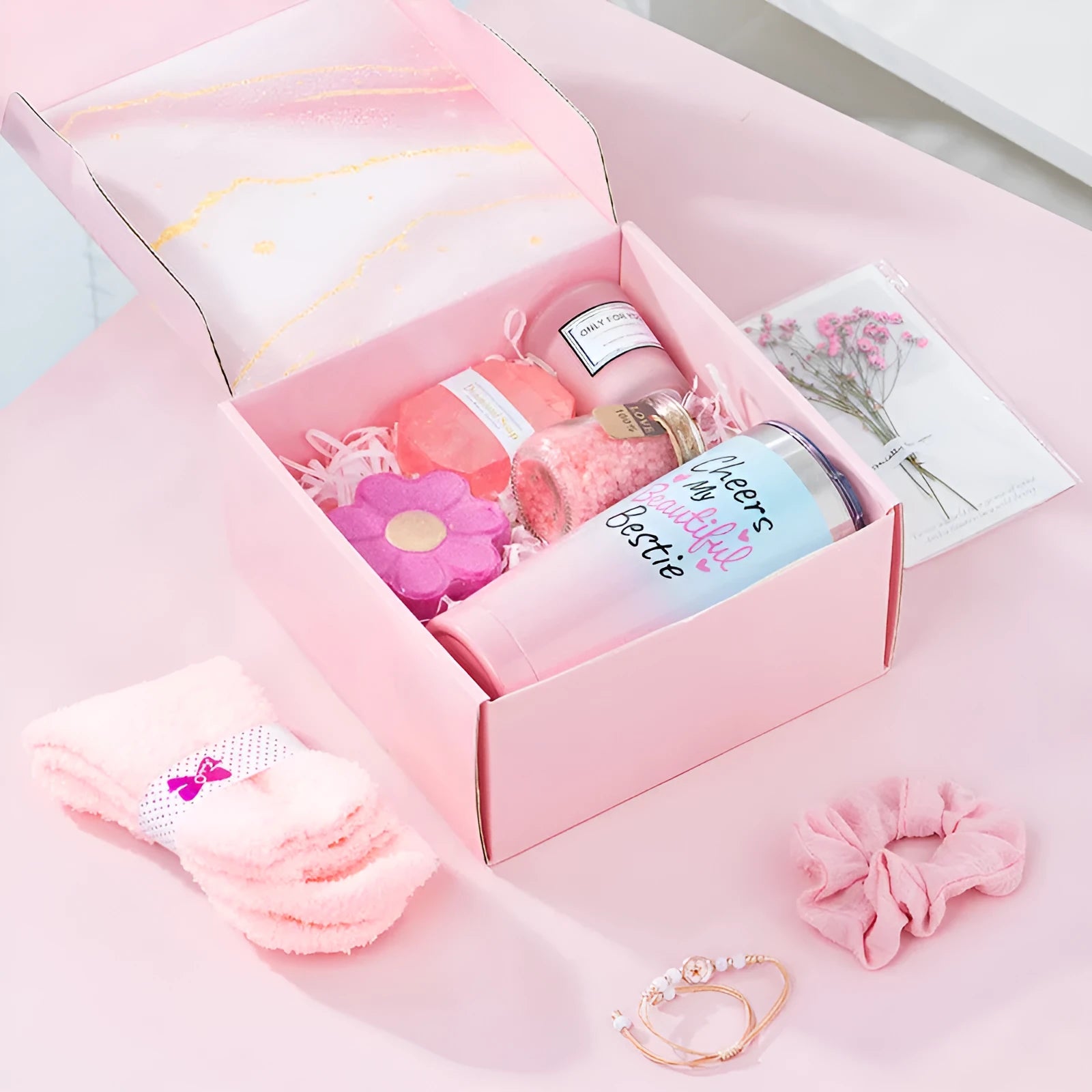 Soy wax aromatherapy candle bath gift box set with modern design and multiple colour options