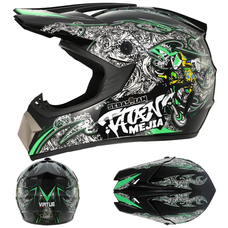 ABS plastic kart cross-country helmet for adult men and women riders