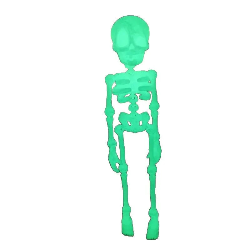 3D printed skull refrigerator magnet in multiple colour options showing 18cm height dimensions