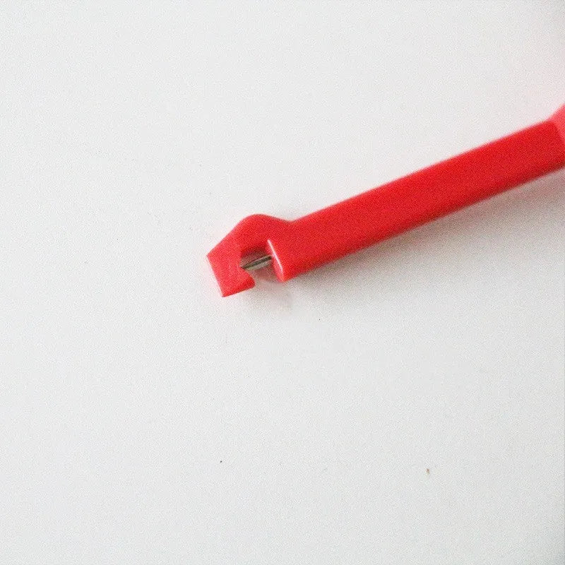 Automotive probe hook puncture needle for multimeter circuit detection, 4x78mm metal probe with insulated body