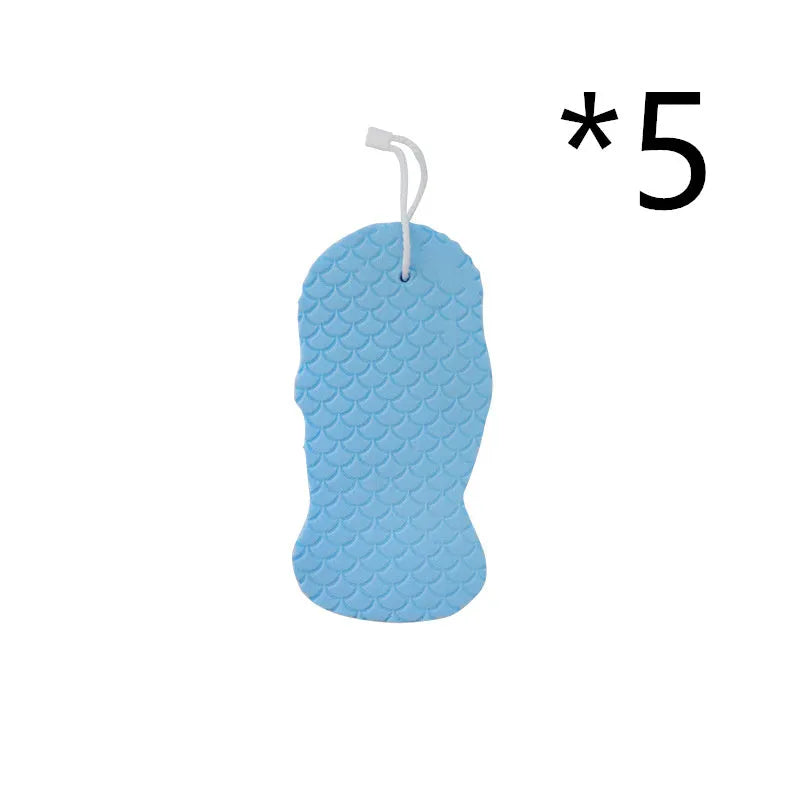 3D fish scale pattern bath sponge ball in soft sponge material for gentle body exfoliation