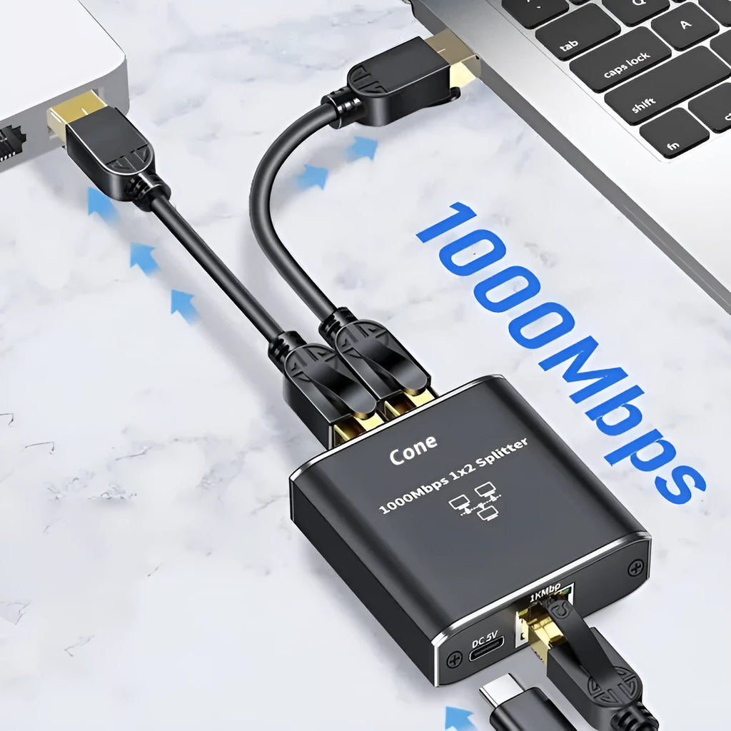 ZLR100 2-port 3-port Ethernet hub gigabit splitter