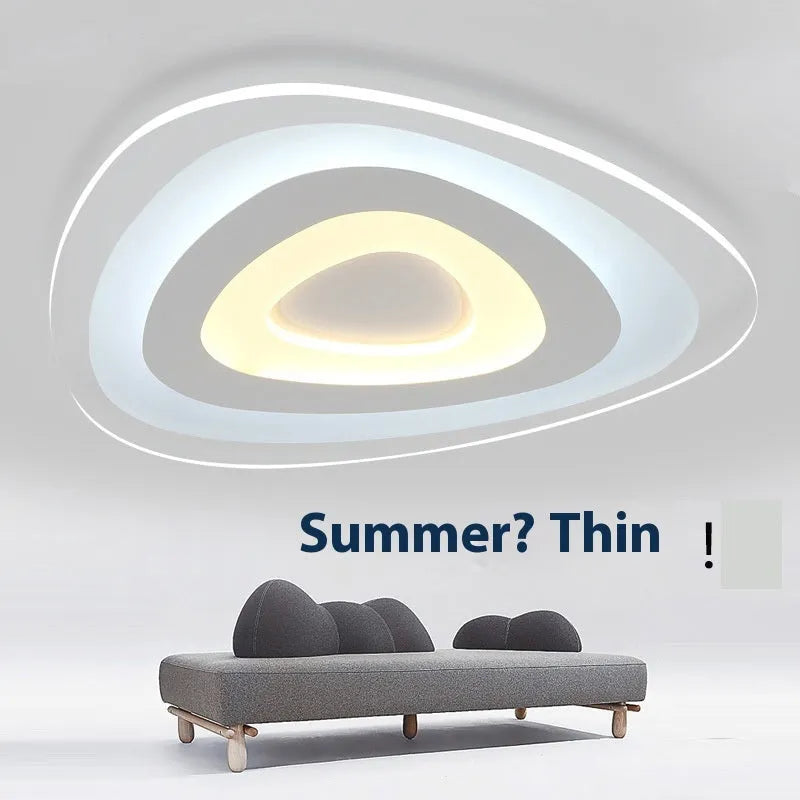 Triangle ceiling lamp with creative geometric design for bedroom or living room LED lighting