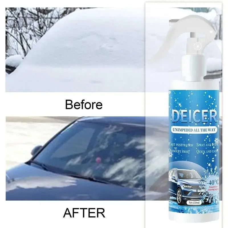 250ml car deicing spray bottle for removing frost from vehicle windows