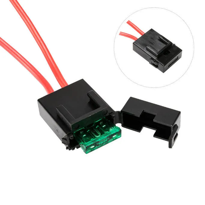 Black off-road LED spotlight wire harness kit with switch and 2-metre cable for vehicle light modifications.