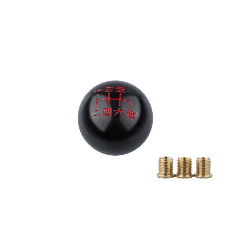 Aluminium alloy round car gear head replacement knob in multiple colour options