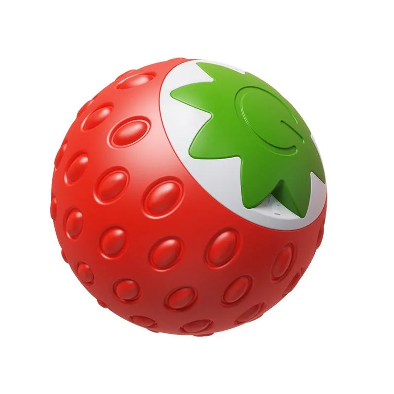 Self-Hi Relieving Stuff electric cat toy strawberry rolling ball for cats and small dogs in green