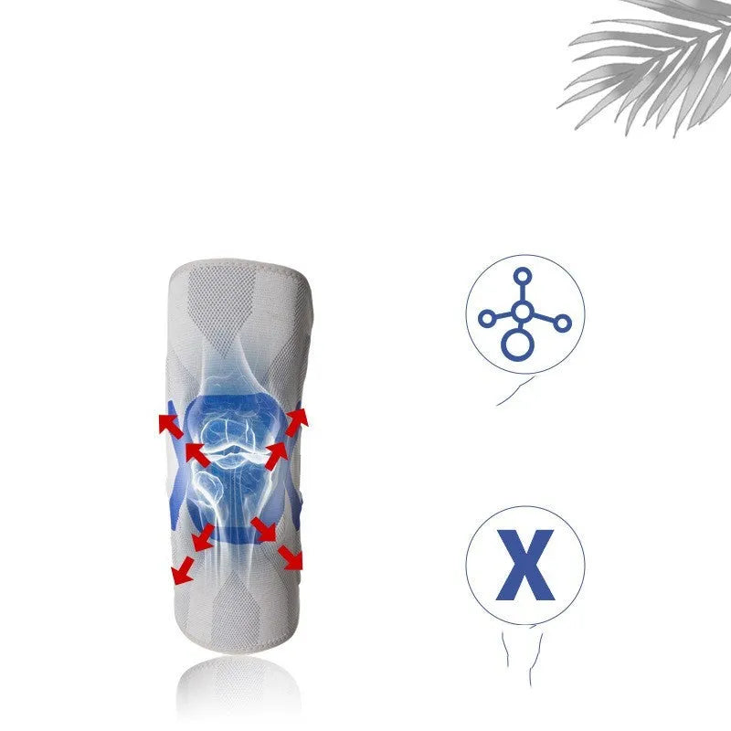 Men's silicone knee pads for running fitness cycling protection in multiple colour options
