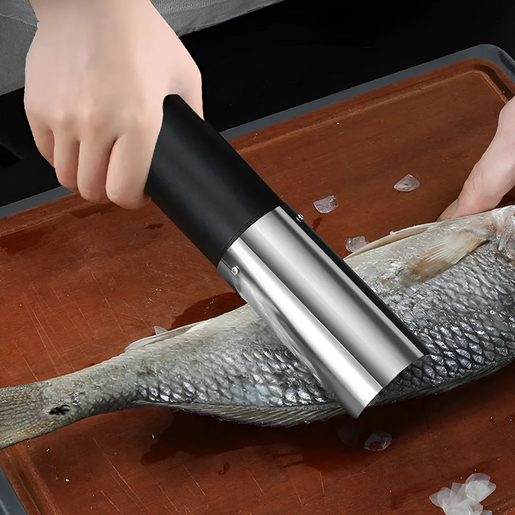 Electric razor fish scaler machine handheld cordless 125W waterproof in white