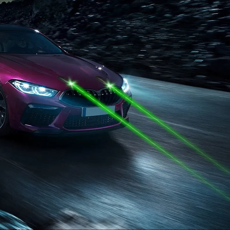 Remote-controlled car anti-collision strobe light with USB charging cable