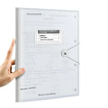 A3 test paper storage bag with multi-layer folder in translucent PP plastic for exam organisation
