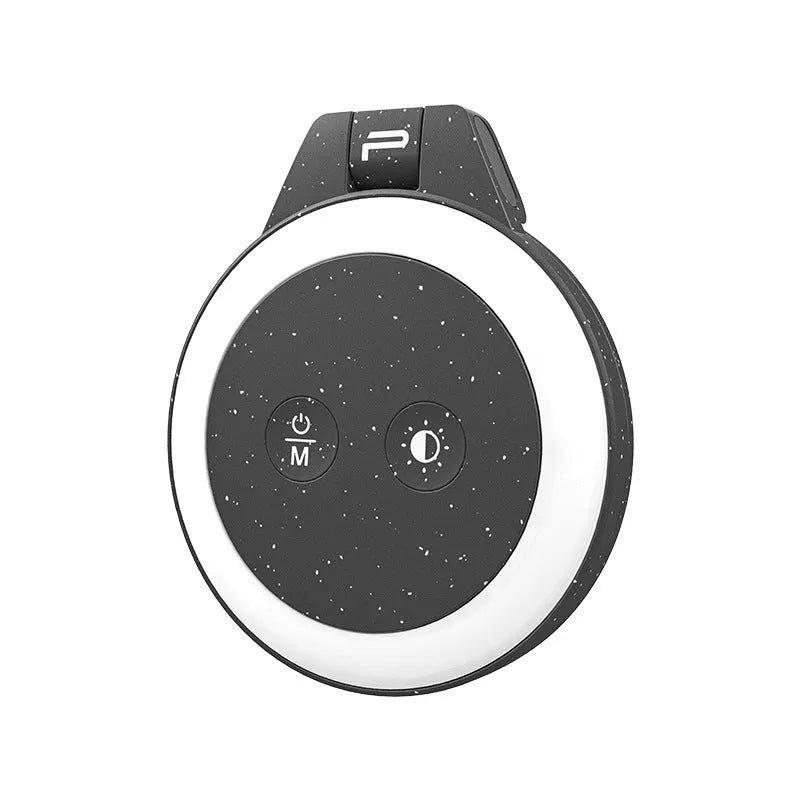 Magnetic portable mobile phone fill-in light in classic black, 13.5cm ABS PC body with Type-C charging port