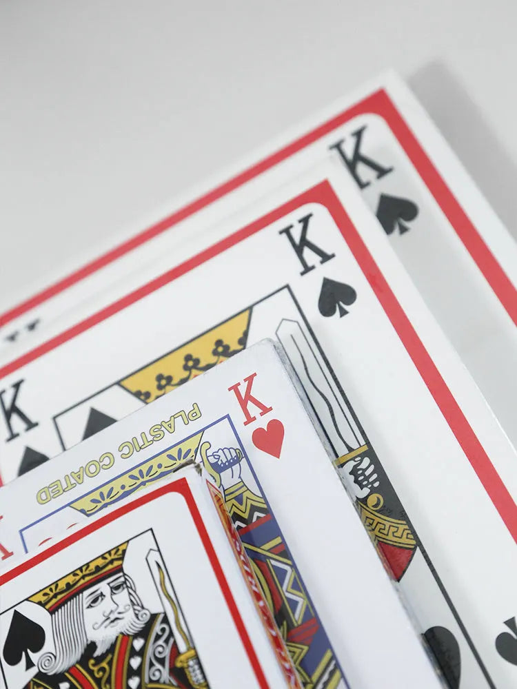 Set of large oversized playing cards for the Fighting Landlord table game.