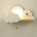 Glass cloud silhouette wall lamp with E27 fitting in grey, pink or white colour