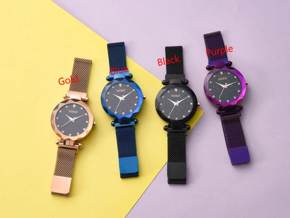 Fashion Water Milan women's waterproof quartz watch with 33mm dial and stainless steel strap
