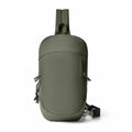 Outdoor girls nylon crossbody bag in army green with internal phone pocket and single-shoulder strap