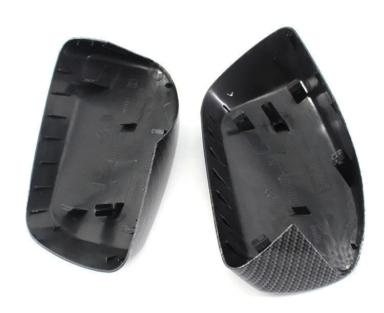Pair of carbon-pattern ABS rearview mirror housings for BMW E60 2004-2007