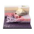 One Piece architectural sticky notes notepad showing 80mm x 45mm craft paper sheets with hand-tear design.