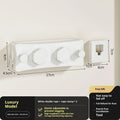 Invisible clothesline 5.1m retractable double line in aluminium alloy housing, white finish
