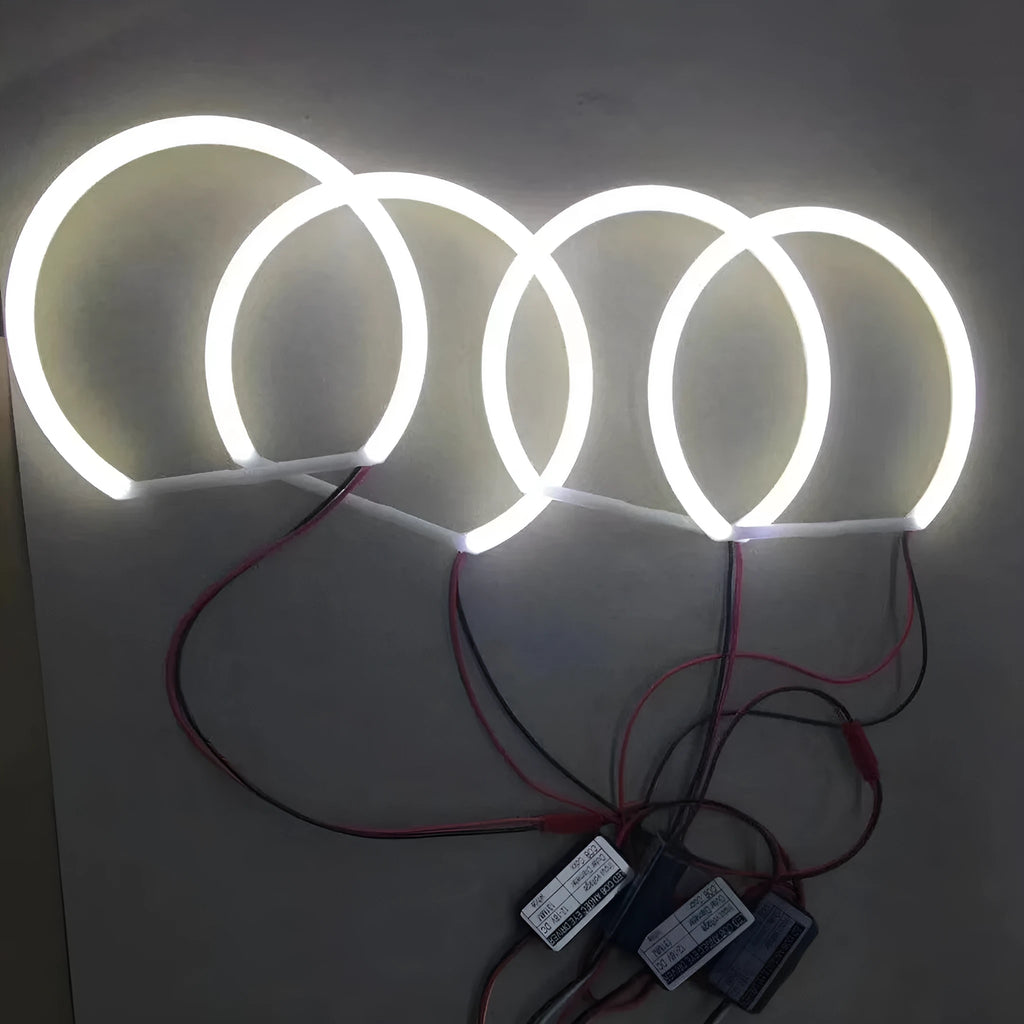 COB cotton light angel eye ring semicircle aperture for car headlight modification