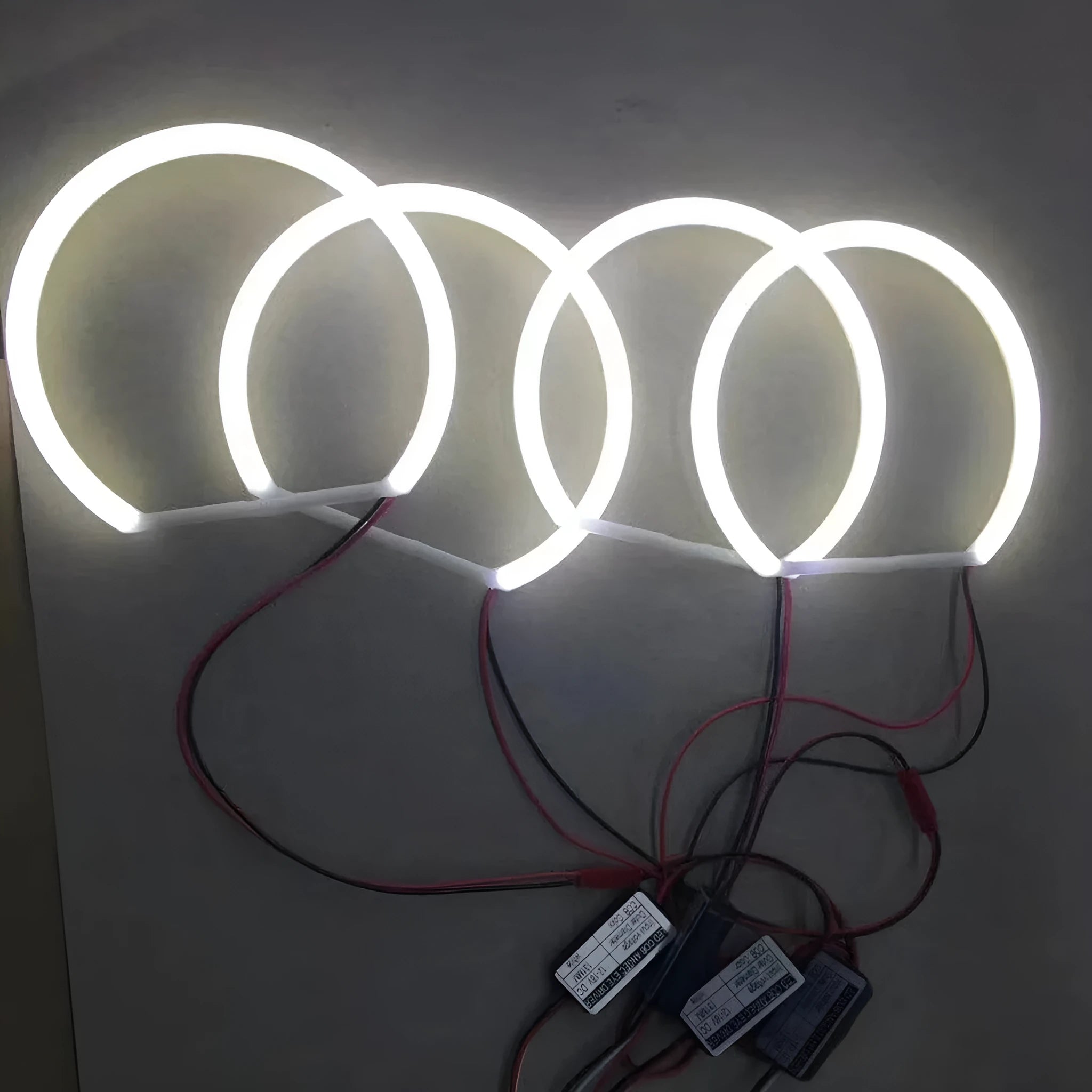 COB cotton light angel eye ring semicircle aperture for car headlight modification