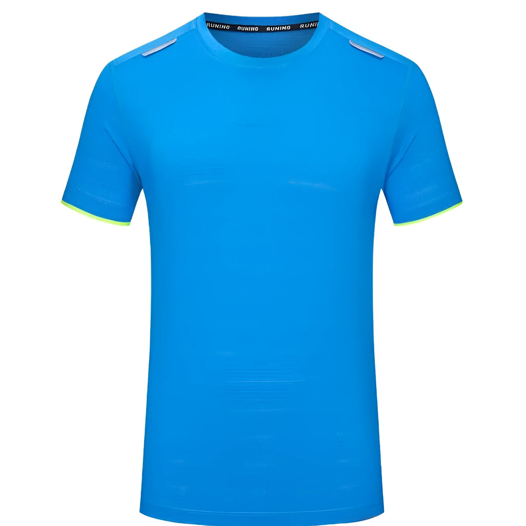 Ice silk quick-drying loose fit work t-shirt in solid colour on hanger