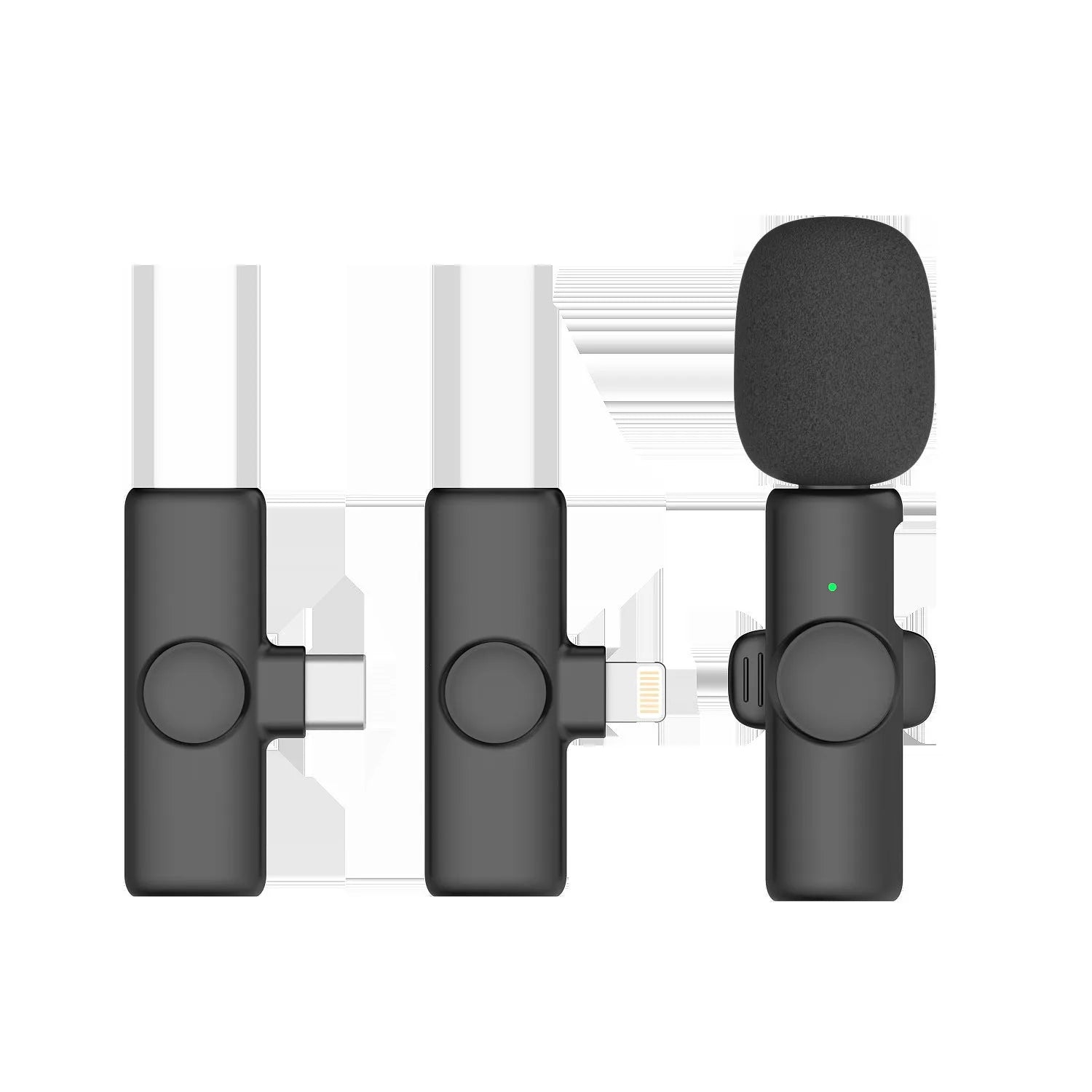2.4G wireless microphone live sound card with noise reduction sponge in choice of colours