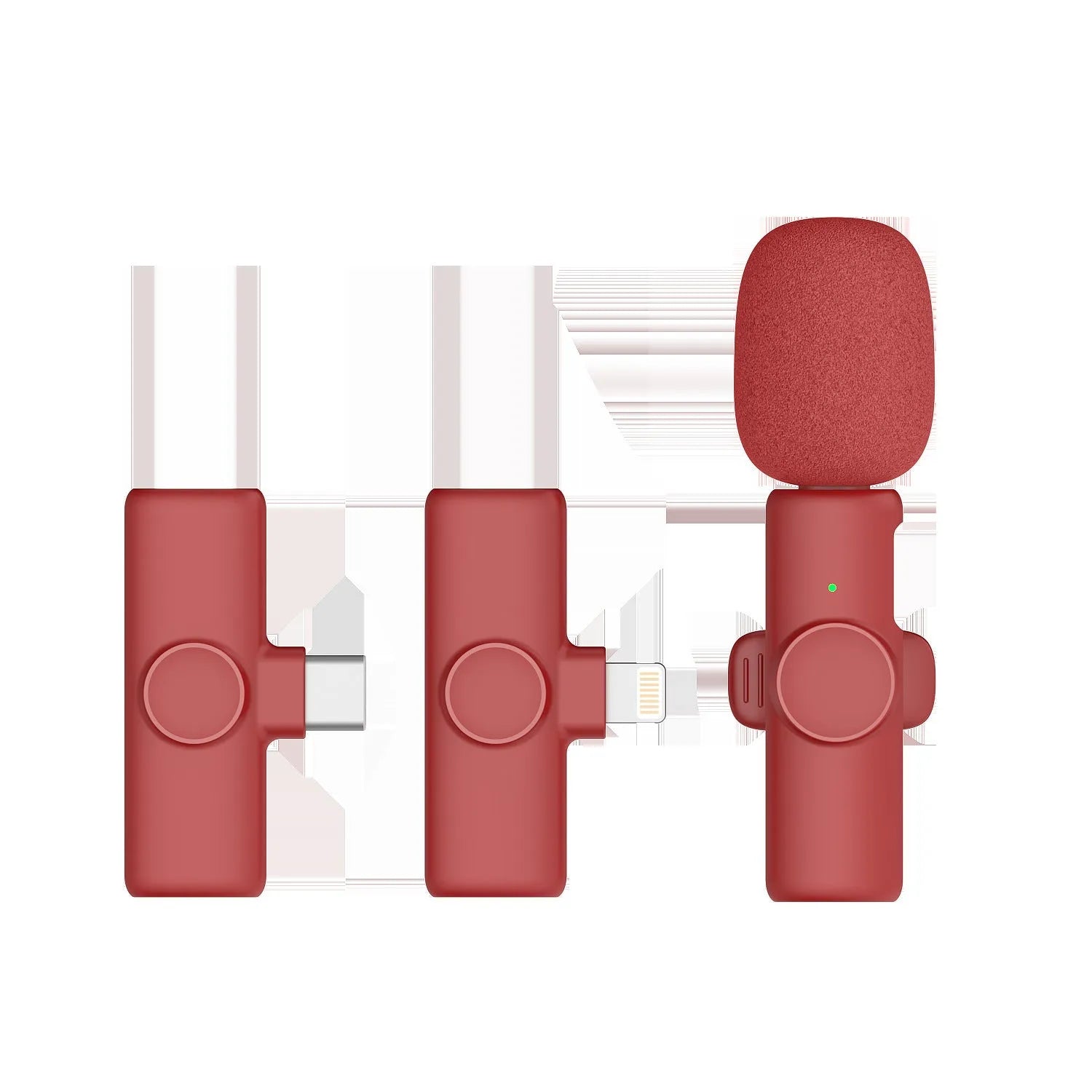 2.4G wireless microphone live sound card with noise reduction sponge in choice of colours