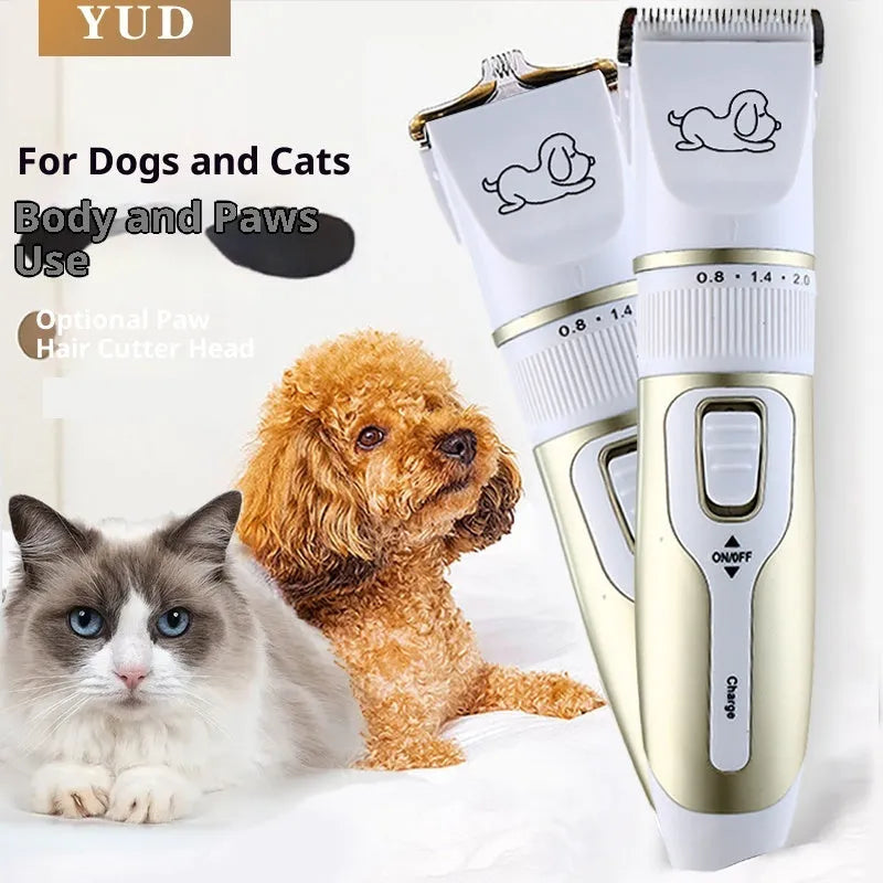 High power pet shaver for large dogs and cats, Pearl White standard model with blade