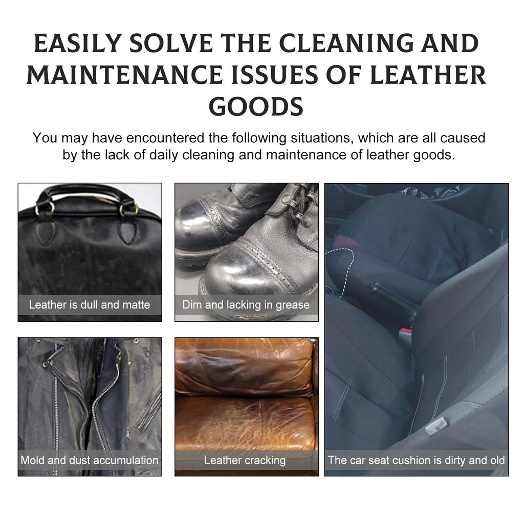 Pack of 40 leather cleaning wipes on a non-woven towel, for sofas and car interiors