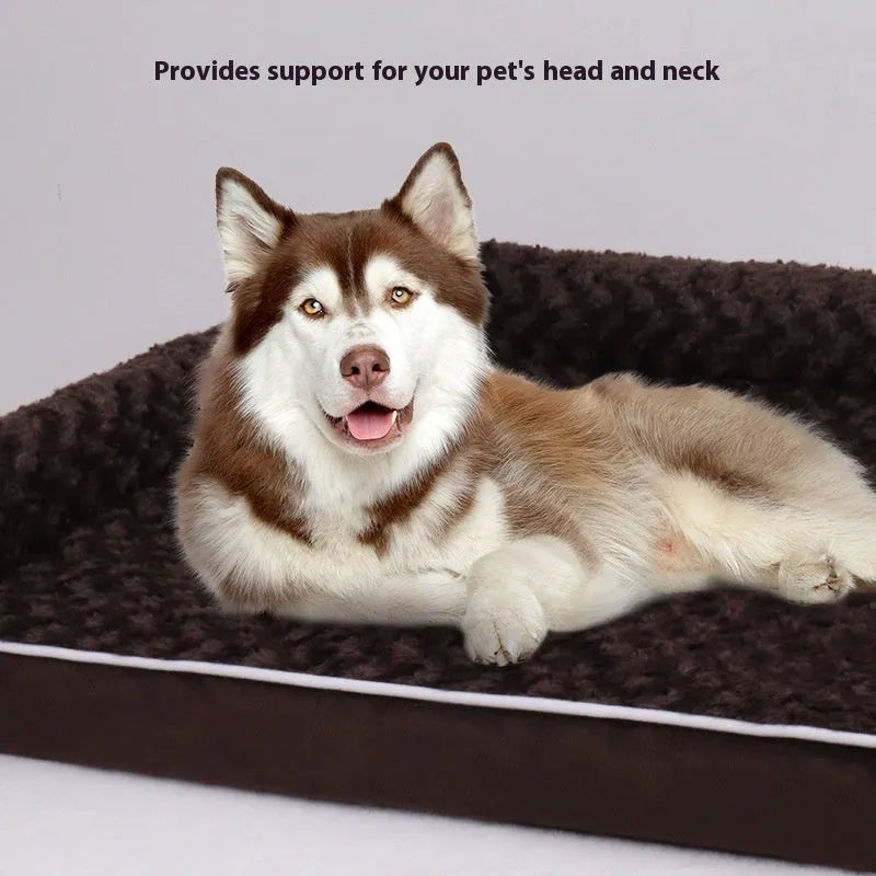 Waterproof fabric pet sofa kennel for cats in light gray – removable washable design