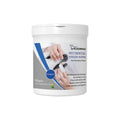Can of 50 disposable pet teeth cleaning finger stall wipes for dog dental care