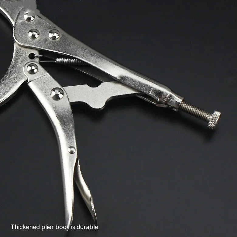 45 steel clamp oil filter wrench with vise grips for 50-110mm filters.