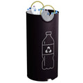 Portable round PP plastic trash can 38cm diameter with foldable design for outdoor events