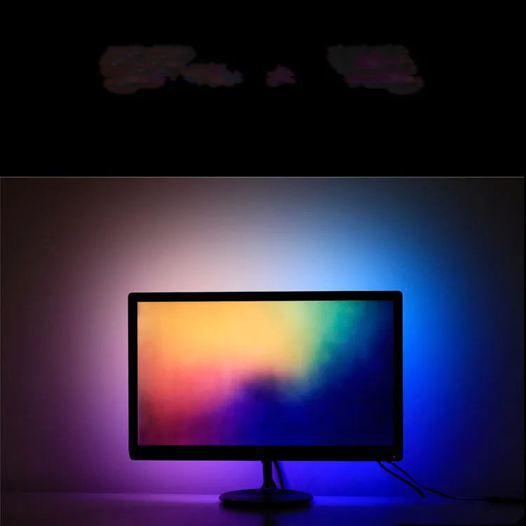 LED monitor TV background sync colour overflow light belt with 60 beads per metre and 10mm width