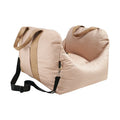 Detachable washable cloth car pet carrier kennel 52x52x44cm in Charcoal Gray, Beige, Light Grey