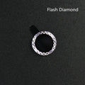 Black aluminium alloy camera lens protection ring for iPhone 12 Pro Max, showing separate tempered glass films.